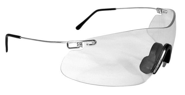 Picture of  Radians Cp5710cs Clay Pro Shooting Glasses Adult Clear Lens Wraparound Silver Frame 674326216522