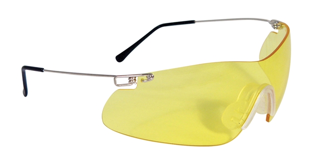 Picture of  Radians Cp5740cs Clay Pro Shooting Glasses Adult Amber Lens Wraparound Silver Frame