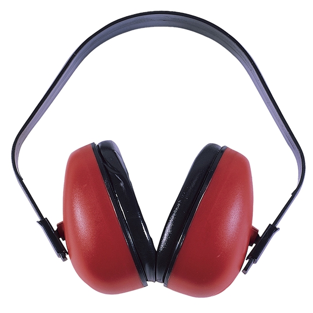 Picture of  Radians Df0310hc Def-Guard Muff Polymer 23 DB Over The Head Black/Red Adult 1 Pair 674326212296