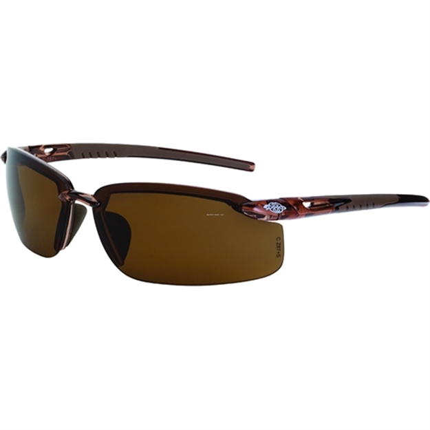 Picture of Crossfire Protective Eyewear Fortitude Crystal Brown Frames HD Brown-Polarized Lens