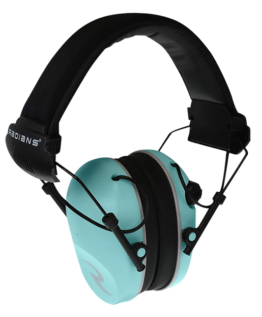 Picture of  Radians R3220ecs R3200 Dual Mic Electronic Muff 23 DB Over The Head Aqua Blue