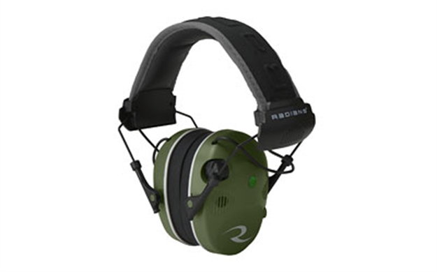Picture of Radians R3400eqcs R-3400 Quad Mic Electronic Muff 24 DB Over The Head OD Green/Black Adult 1 Pair R3400EQBX