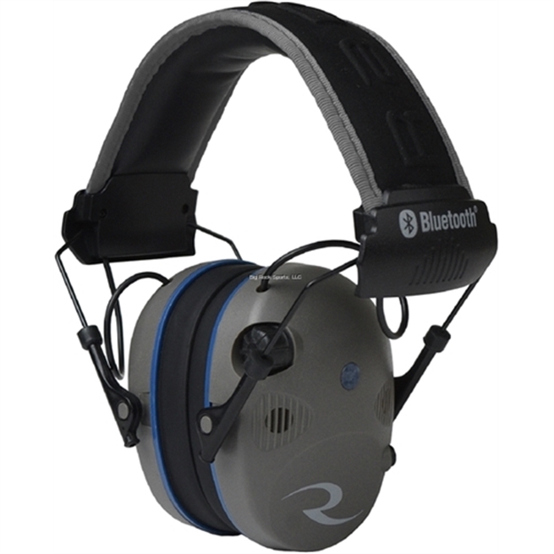 Picture of Radians R3700 R-3700 Quad Mic Electronic Muff Polymer 24 DB Over The Head Pewter/Black Adult 1 Pair R3700EBBX