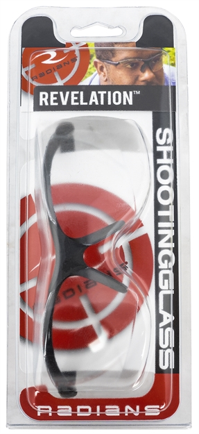 Picture of  Radians Rv0110cs Revelation Glasses Adult Clear Lens Anti-Fog Black Frame