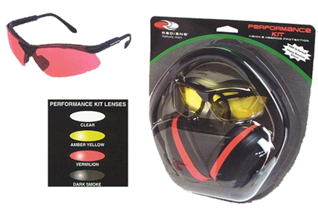 Picture of Radians Slrv0180 Earmuffs/Shooting Glasses Vermillion Nrr 26Db