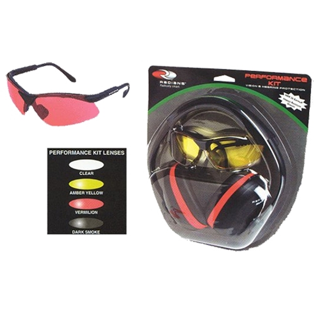 Picture of Radians Slvr0140 Silencer Earmuffs/Shooting Glasses Yellow Nrr 26Db