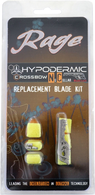 Picture of Rage Replacement Blades Hypodermic Xbow No-Collar R38205 818322012676