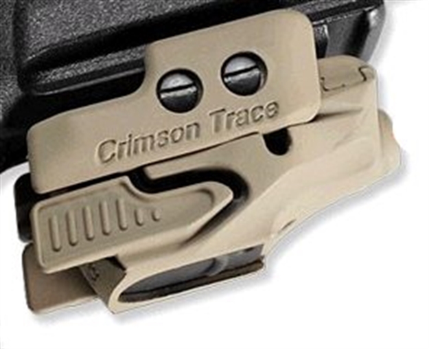 Picture of Crimson Trace Rail Master Laser Sight, Tan, Instinctive Activation, Red Laser, Fits Rail-Equipped Pistols, Rifles & Shotguns CMR-201-CTAN