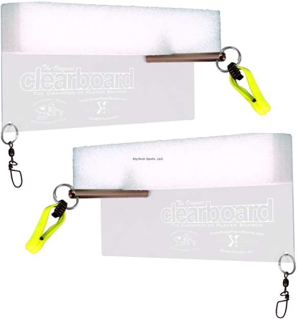 Picture of Rainbow Original Clearboard Ultra-Light Planer Board, 1 Pair OF Planer Boards 4.5"X9" IN Peggable Box