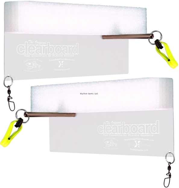 Picture of Rainbow Original Clearboard Ultra-Light Planer Board, 1 Pair OF Planer Boards 5.5"X10.5" IN Peggable Box