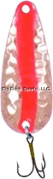 Picture of Rainbow Pot-O-Gold Spoon, 1 3/4", 1/4 Oz, Hammered Brass/Flame Red Stripe