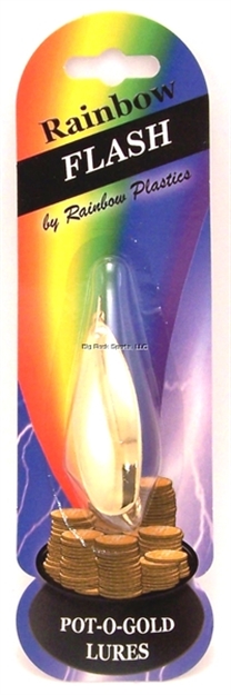 Picture of Rainbow Weedless Flash Spoon, 1/4 Oz, Gold