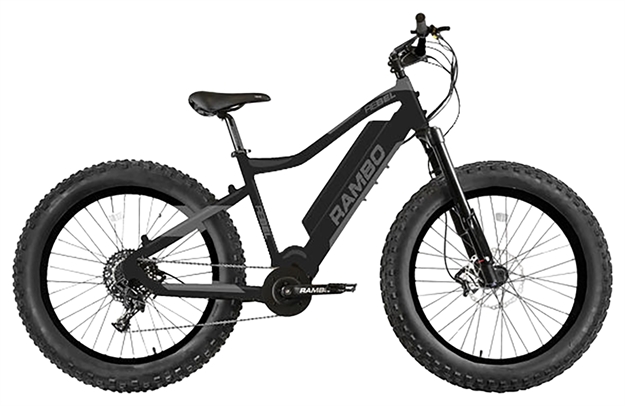 Picture of  Rambo Bikes 1000XPBGY Rebel  Matte Black/Gray SHAM NX, PG-1130 11-42, 11 Speed, Bafang BBSHD Mid-Drive Motor, 35 mph Speed