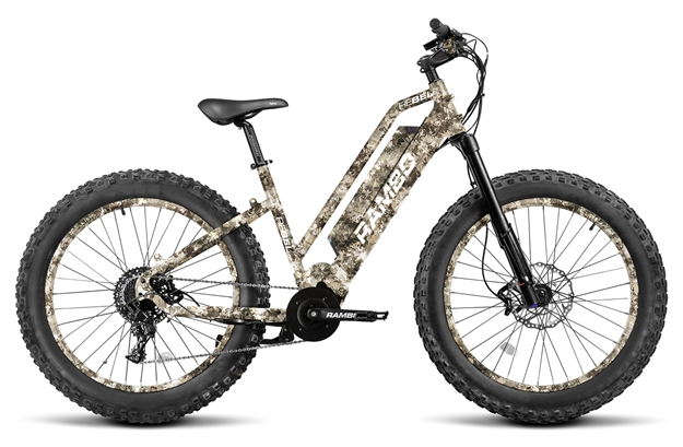 Picture of  Rambo Bikes 1000XPSTVW Rebel Step Thru TrueTimber Viper Western Camo SHAM NX, PG-1130 11-42, 11 Speed, Bafang BBSHD Mid-Drive Motor, 35 mph Speed