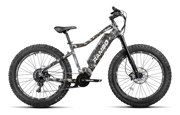 Picture of  Rambo Bikes 1000XPU Rebel Full Frame TrueTimber Viper Urban Camo SHAM NX, PG-1130 11-42, 11 Speed, Bafang BBSHD Mid-Drive Motor, 35 mph Speed