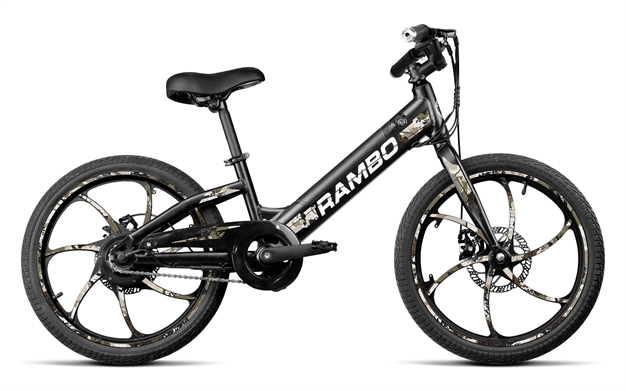 Picture of  Rambo Bikes R250TB Trailbreaker Kids Matte Black, Single Speed, 250W Hub Motor, 17 mph Speed