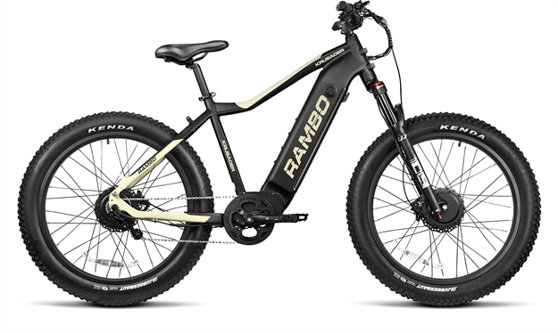 Picture of  Rambo Bikes R500x2kffbfd Krusader 2.0 Full Frame Matte Black/Flat Dark Earth Awd System W/Dual Chain Pivot Tensioner, Dual Bafang G060 Motor, 20 Mph Speed 816453015491