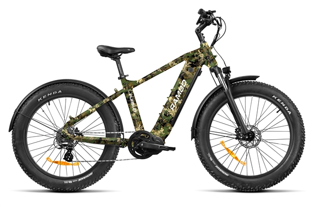 Picture of  Rambo Bikes R750PFFVWC Pursuit 2.0 Full Frame TrueTimber Viper Woodland Camo, Shimano High Performance 8 Speed, High Torque RTR1000TS Mid-Drive Motor, 20 mph Speed