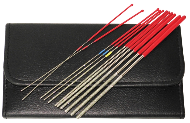 Picture of  Ramrodz 60021 Pro-Series Micro File Diamond Coated 9" Long 12 PK Includes Case 852892005218