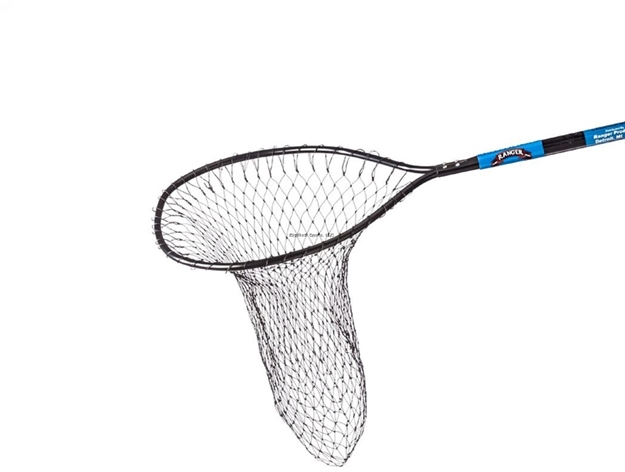 Picture of Ranger Economy Landing Net, All Black, 18" Handle, 14"X 18" Hoop, 24" Deep Poly Net