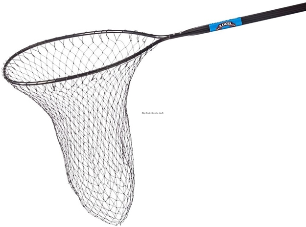 Picture of Ranger Economy Landing Net, All Black, 30" Handle, 18"X 20" Hoop, 30" Deep Poly Net
