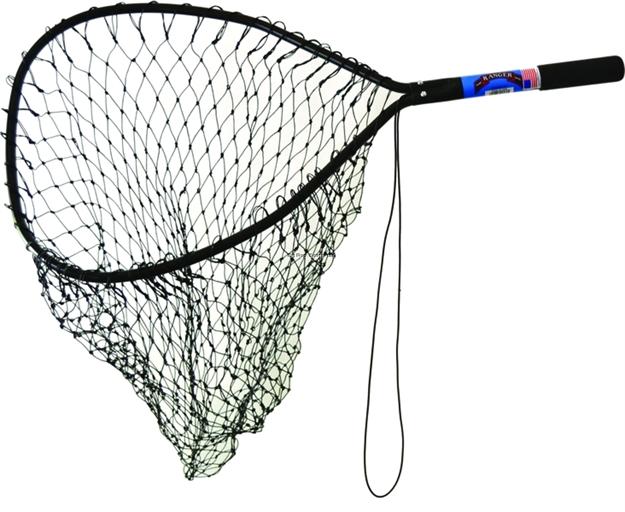 Picture of Ranger HD Landing Net Black Steelhead Wading Net 12" Handle 19X20 Hoop SZ All Black