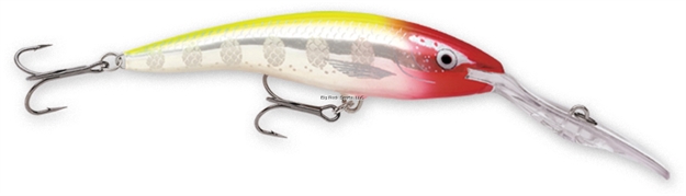 Picture of Rapala Deep Tail Dancer Crankbait, 2 3/4", 5/16 Oz, Clown Flash, Floating