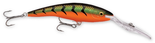 Picture of Rapala Deep Tail Dancer Crankbait, 2 3/4", 5/16 Oz, Red Tiger, Floating