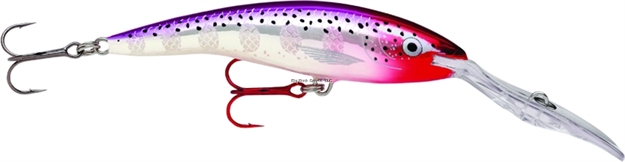 Picture of Rapala Deep Tail Dancer Crankbait, 3 1/2", 7/16 Oz, Purple Clown Flash, Floating