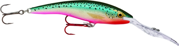 Picture of Rapala Deep Tail Dancer Crankbait, 3 1/2", 7/16 Oz, Rainbow Trout Flash, Floating