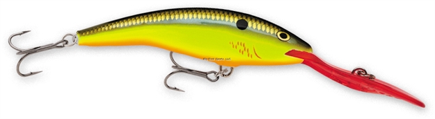 Picture of Rapala Deep Tail Dancer Crankbait, 4 3/8", 3/4 Oz, Bleeding Hot Olive, Floating
