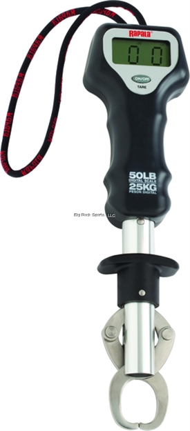Picture of Rapala Digital Scale/Fish Gripper, 50Lb, Runs ON 2 Aaa Batteries