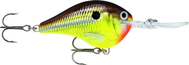 Picture of Rapala Dives-To 06 Crankbait, 2", 3/8 Oz, Hot Mustard, Floating