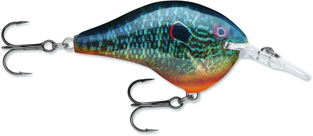 Picture of Rapala Dives-To 06 Crankbait, 2", 3/8 Oz, Live Pumpkinseed, Floating