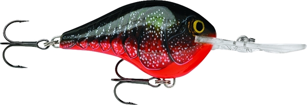 Picture of Rapala Dives-To 06 Crankbait, 2", 3/8 Oz, Red Crawdad, Floating