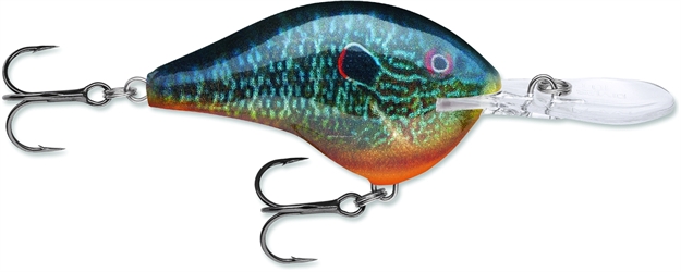 Picture of Rapala Dives-To 10 Crankbait, 2 1/4", 3/5 Oz, Live Pumpkinseed, Floating