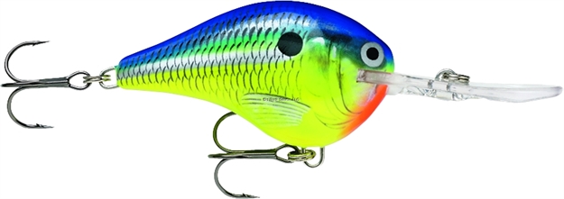 Picture of Rapala Dives-To 10 Crankbait, 2 1/4", 3/5 Oz, Parrot, Floating