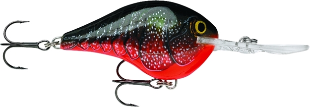 Picture of Rapala Dives-To 10 Crankbait, 2 1/4", 3/5 Oz, Red Crawdad, Floating