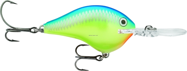 Picture of Rapala Dives-To Metal 20 Crankbait, 2 3/4", 7/8 Oz, Caribbean Shad