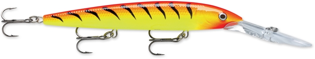 Picture of Rapala Down Deep Husky Jerk, 4 3/4", 1/2 Oz, Hot Tiger, Suspending