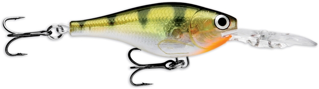 Picture of Rapala Glass Shad Rap Crankbait, 2", 5/16 Oz, Glass Yellow Perch, Suspending