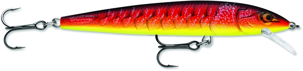 Picture of Rapala Husky Jerk, 3 1/8", 1/4 Oz, Redfire Crawdad, Suspending