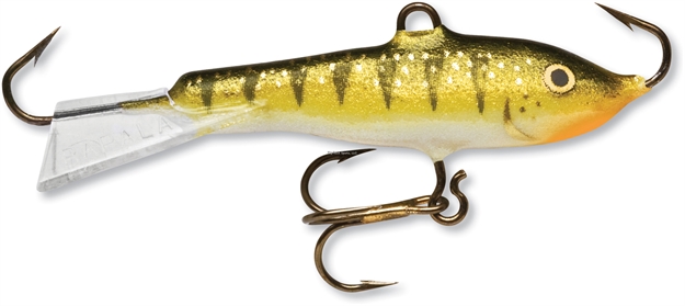 Picture of Rapala Jigging Rap Vertical Jigging Lure, 3 1/2", 7/8 Oz, Glow Yellow Perch