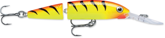 Picture of Rapala Jointed Deep Husky Jerk, 3 1/8", 3/16 Oz, Hot Tiger, Suspending
