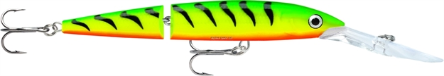 Picture of Rapala Jointed Deep Husky Jerk, 4 3/4", 1/2 Oz, Firetiger, Suspending