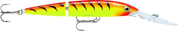 Picture of Rapala Jointed Deep Husky Jerk, 4 3/4", 1/2 Oz, Hot Tiger, Suspending