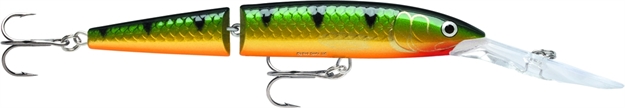 Picture of Rapala Jointed Deep Husky Jerk, 4 3/4", 1/2 Oz, Perch, Suspending