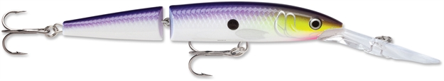 Picture of Rapala Jointed Deep Husky Jerk, 4 3/4", 1/2 Oz, Purpledescent, Suspending