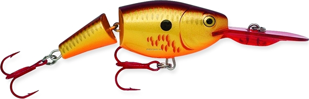 Picture of Rapala Jointed Shad Rap Crankbait, 2", 1/4 Oz, Bleeding Copper Flash, Floating