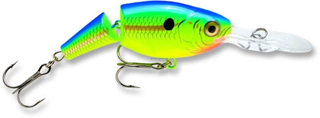 Picture of Rapala Jointed Shad Rap Crankbait, 2", 1/4 Oz, Parrot, Floating